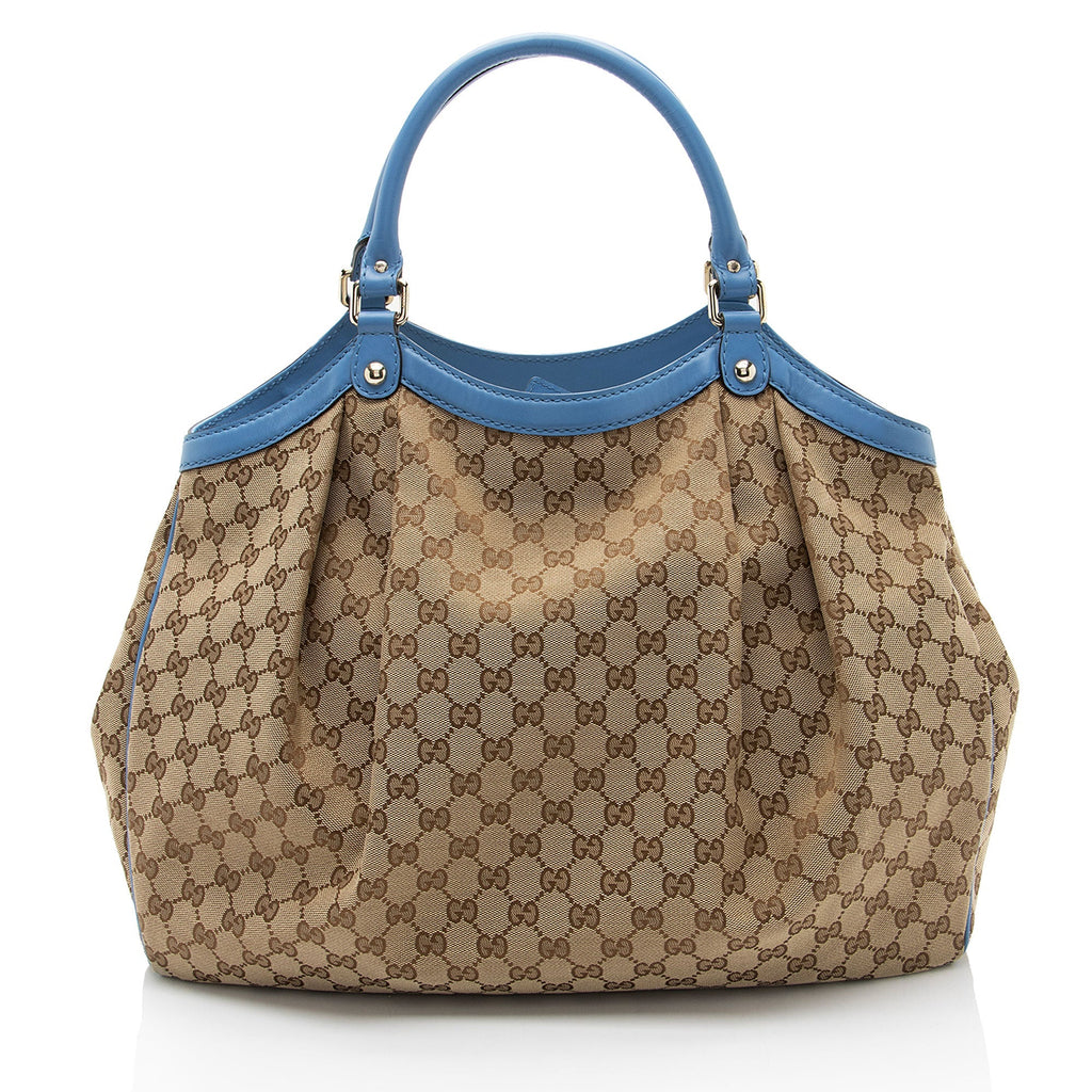 Gucci GG Canvas Sukey Large Tote (SHF-U1Nve5)
