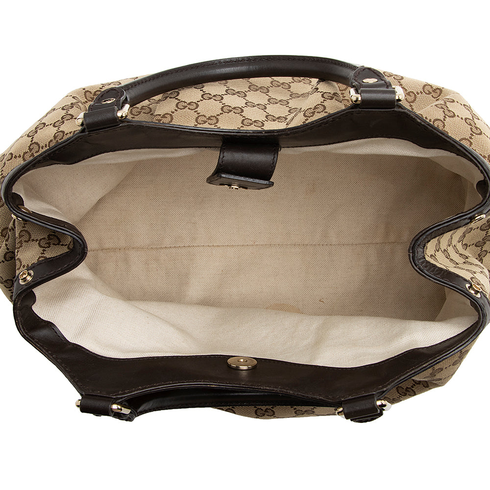 Gucci GG Canvas Sukey Medium Tote (SHF-21959)