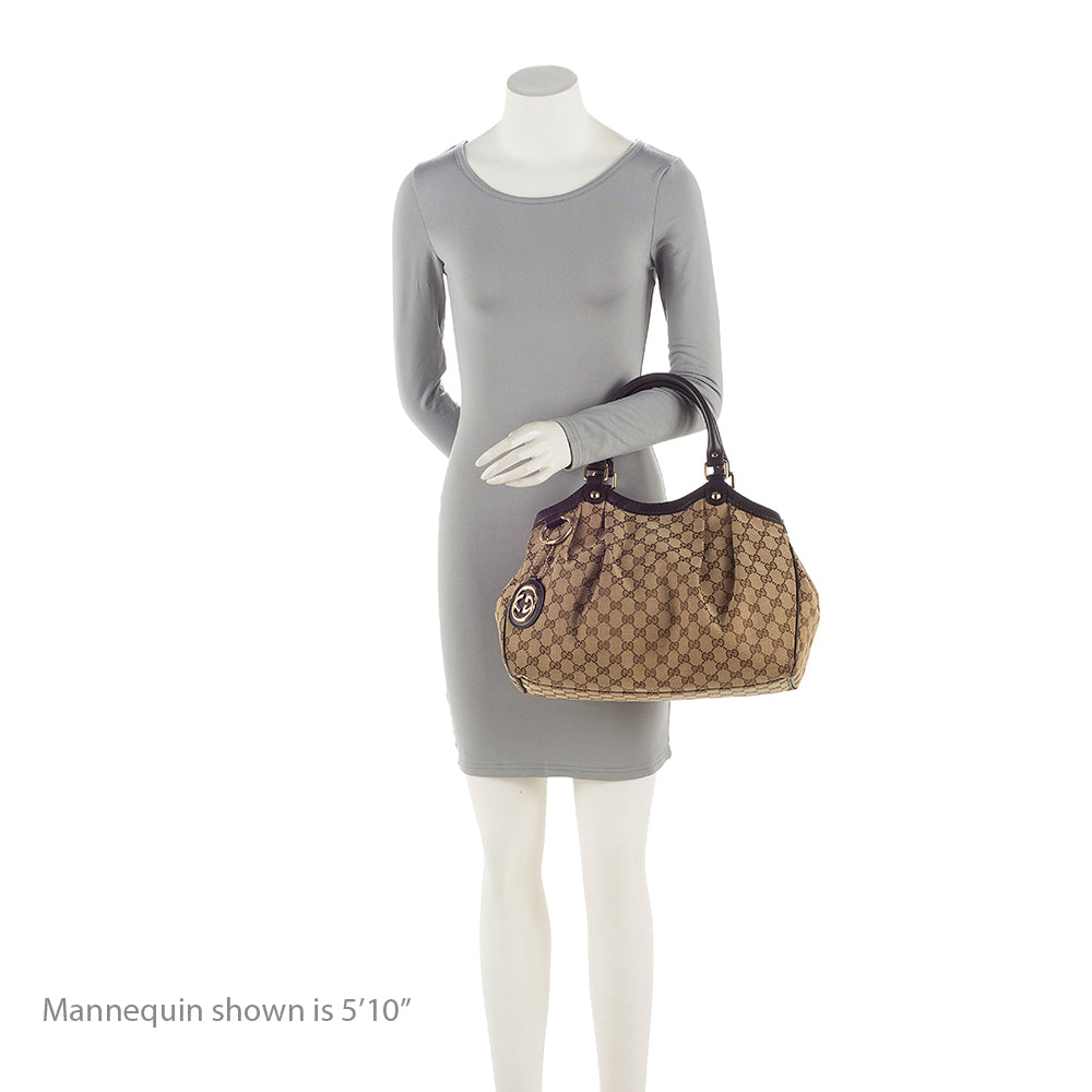 Gucci GG Canvas Sukey Medium Tote (SHF-21959)