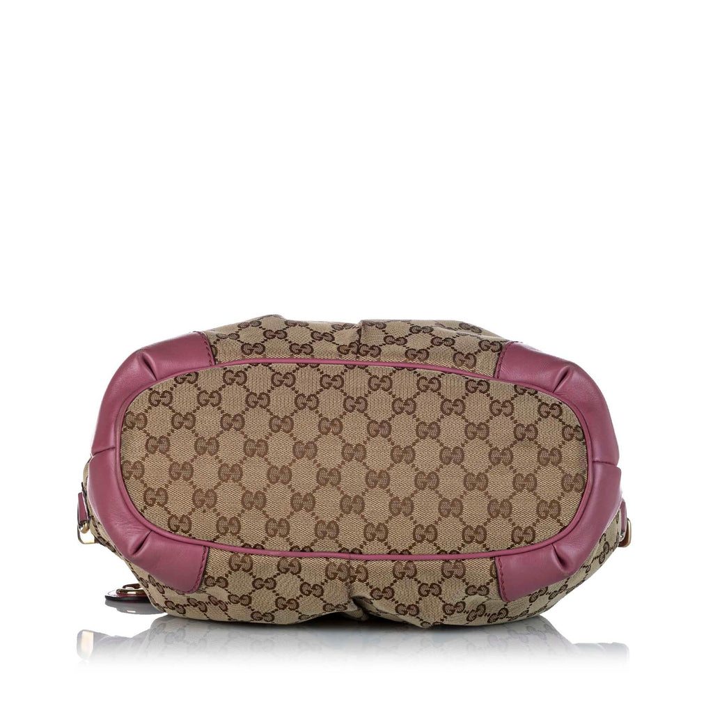 Gucci Gucci Canvas Sukey Satchel (SHG-21085)