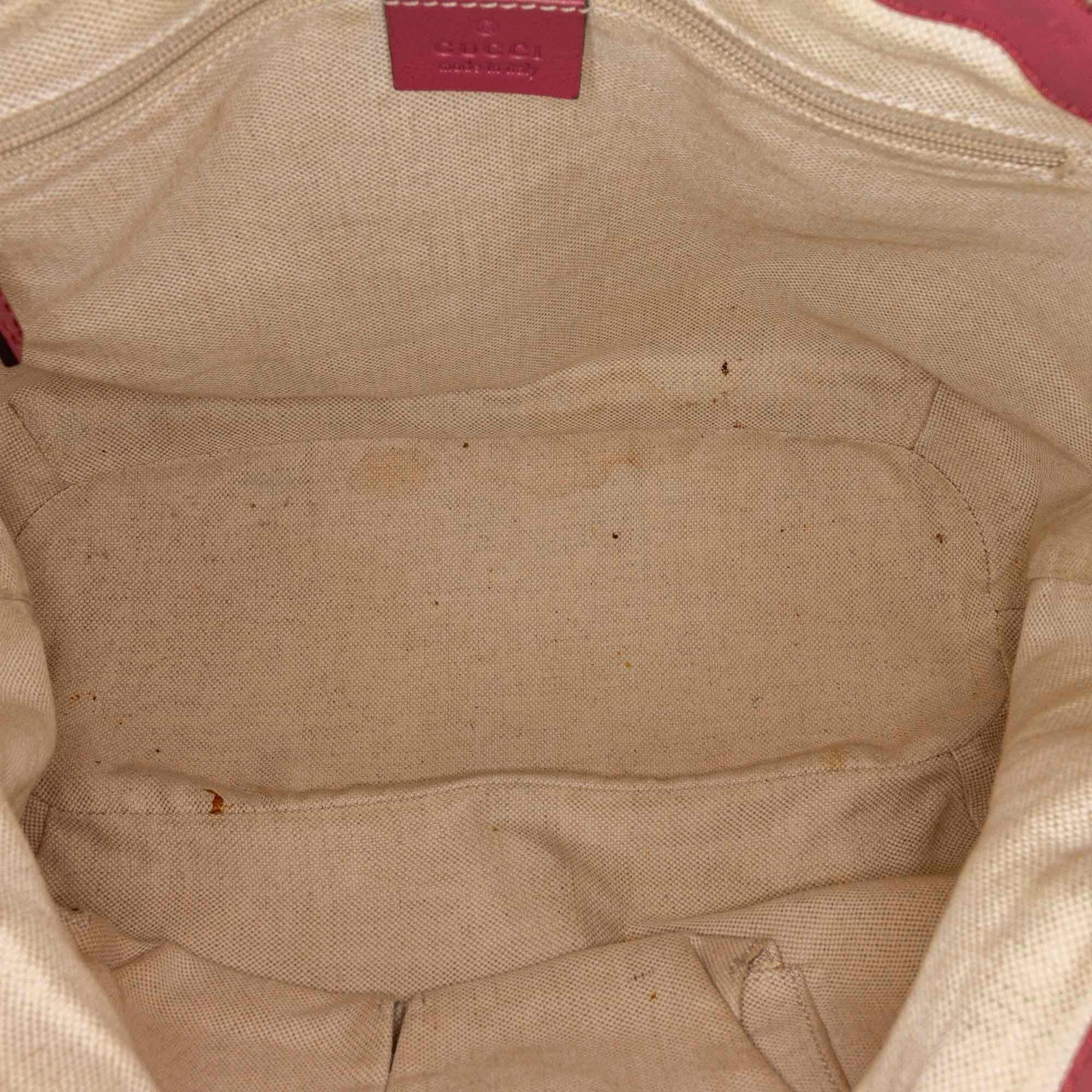 Gucci Gucci Canvas Sukey Satchel (SHG-21085)
