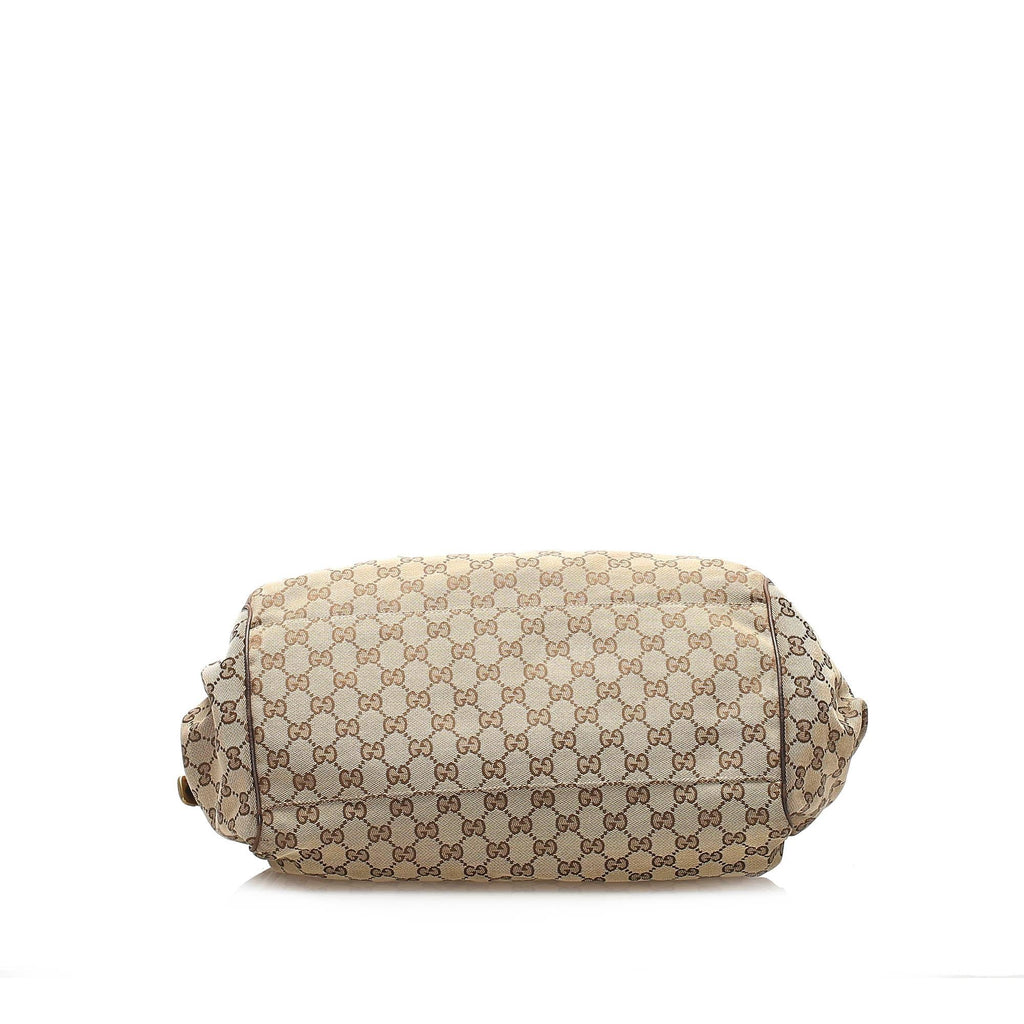Gucci Gucci Canvas Sukey Satchel (SHG-21880)