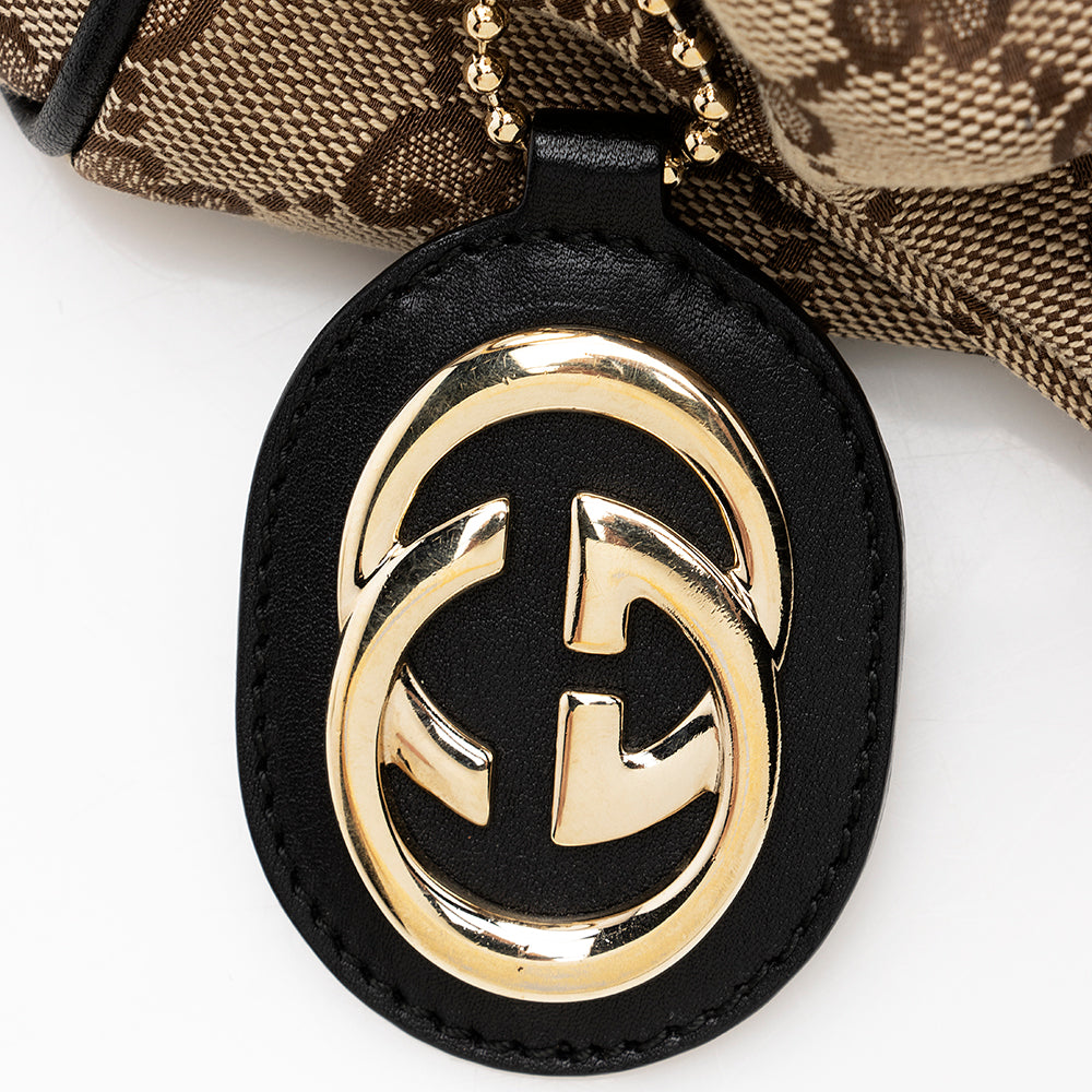 Gucci Gucci Canvas Sukey Satchel (SHF-18200)