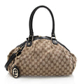 Gucci Gucci Canvas Sukey Satchel (SHF-18200)