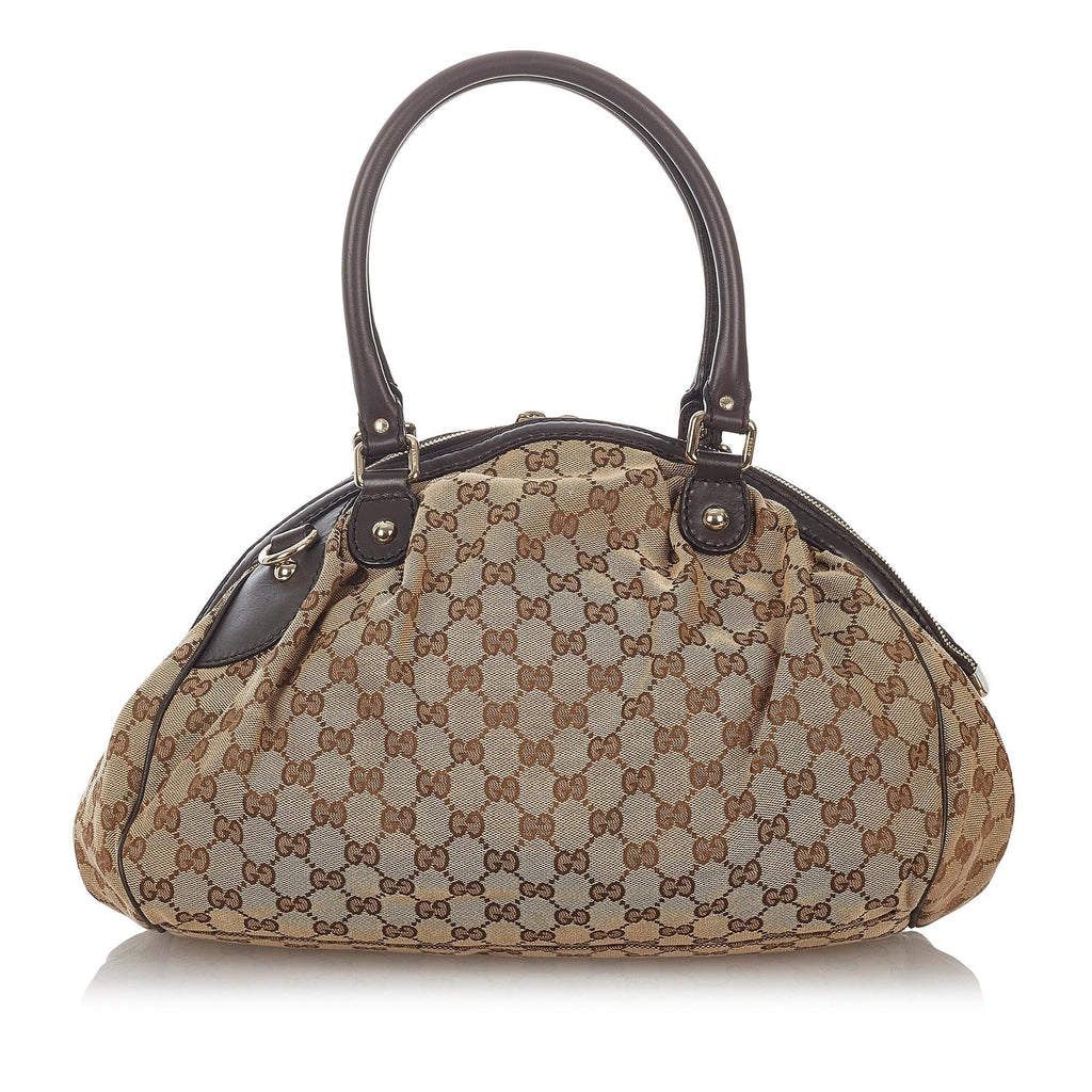 Gucci Gucci Canvas Sukey Satchel (SHG-26724)