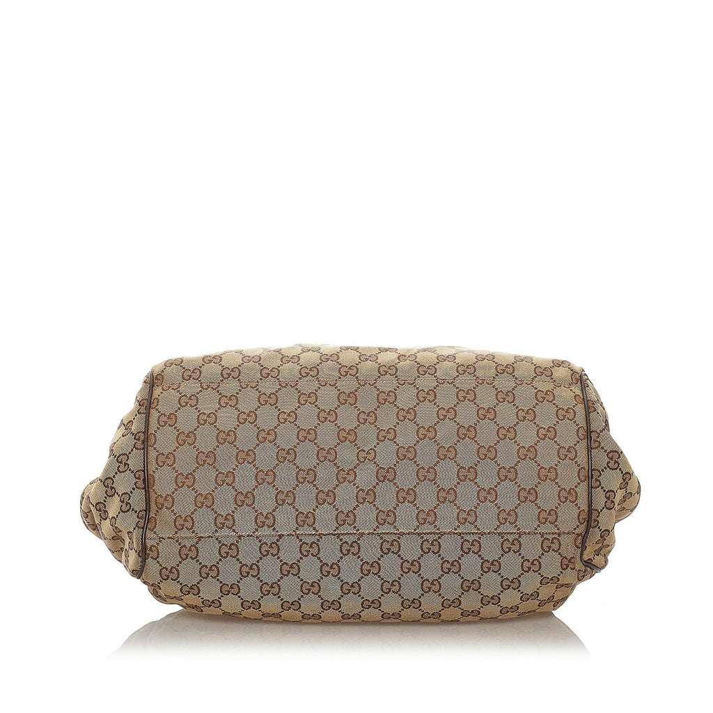 Gucci Gucci Canvas Sukey Satchel (SHG-28361)