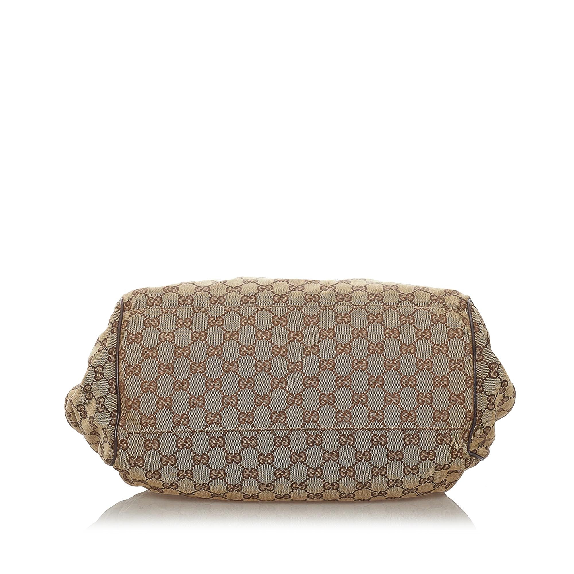 Gucci Gucci Canvas Sukey Satchel (SHG-28361)