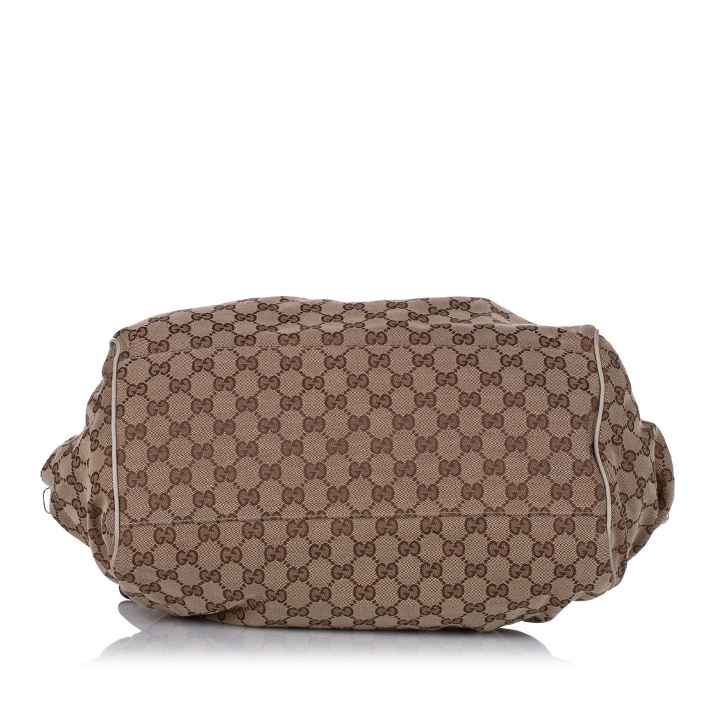 Gucci Gucci Canvas Sukey Satchel (SHG-29098)