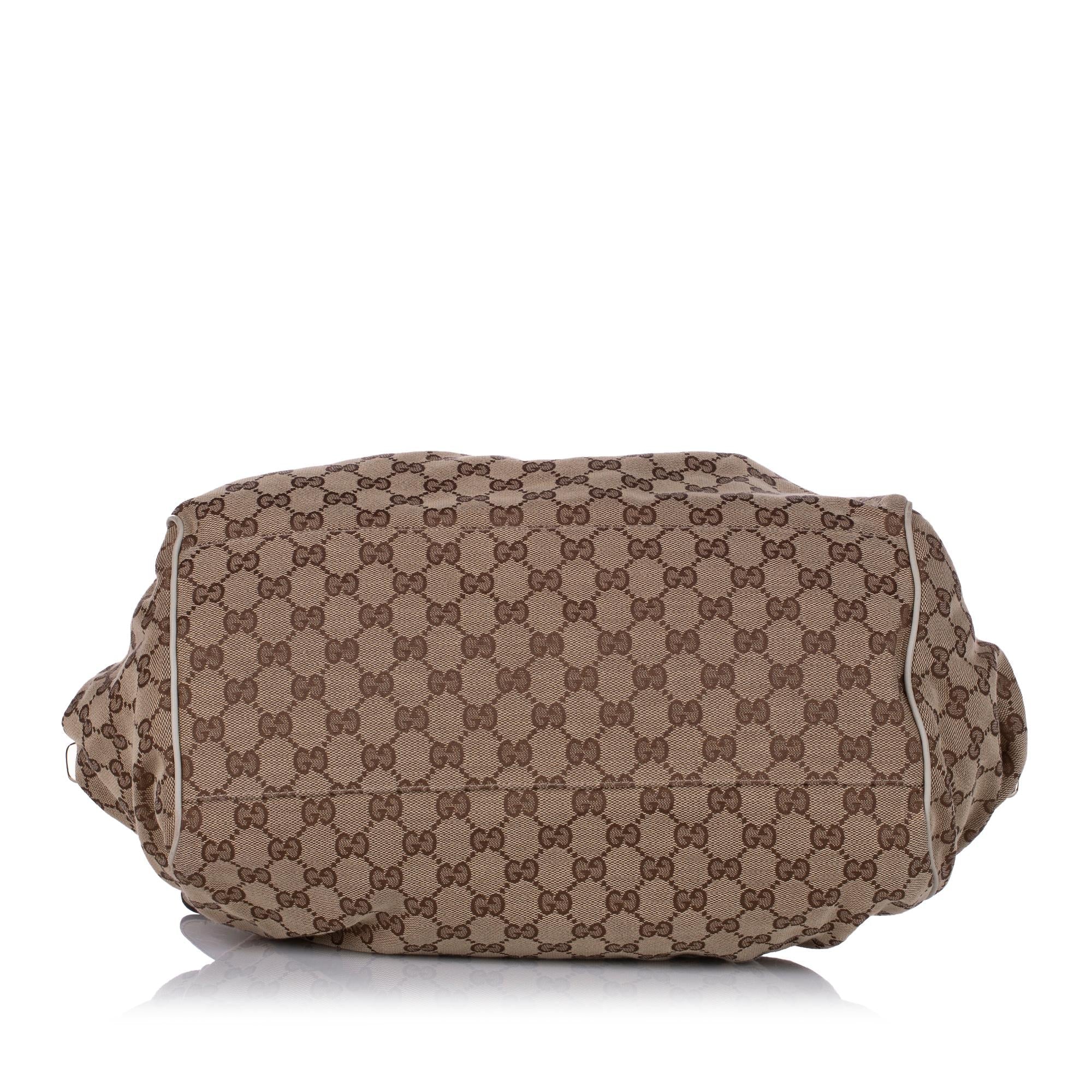 Gucci Gucci Canvas Sukey Satchel (SHG-29098)