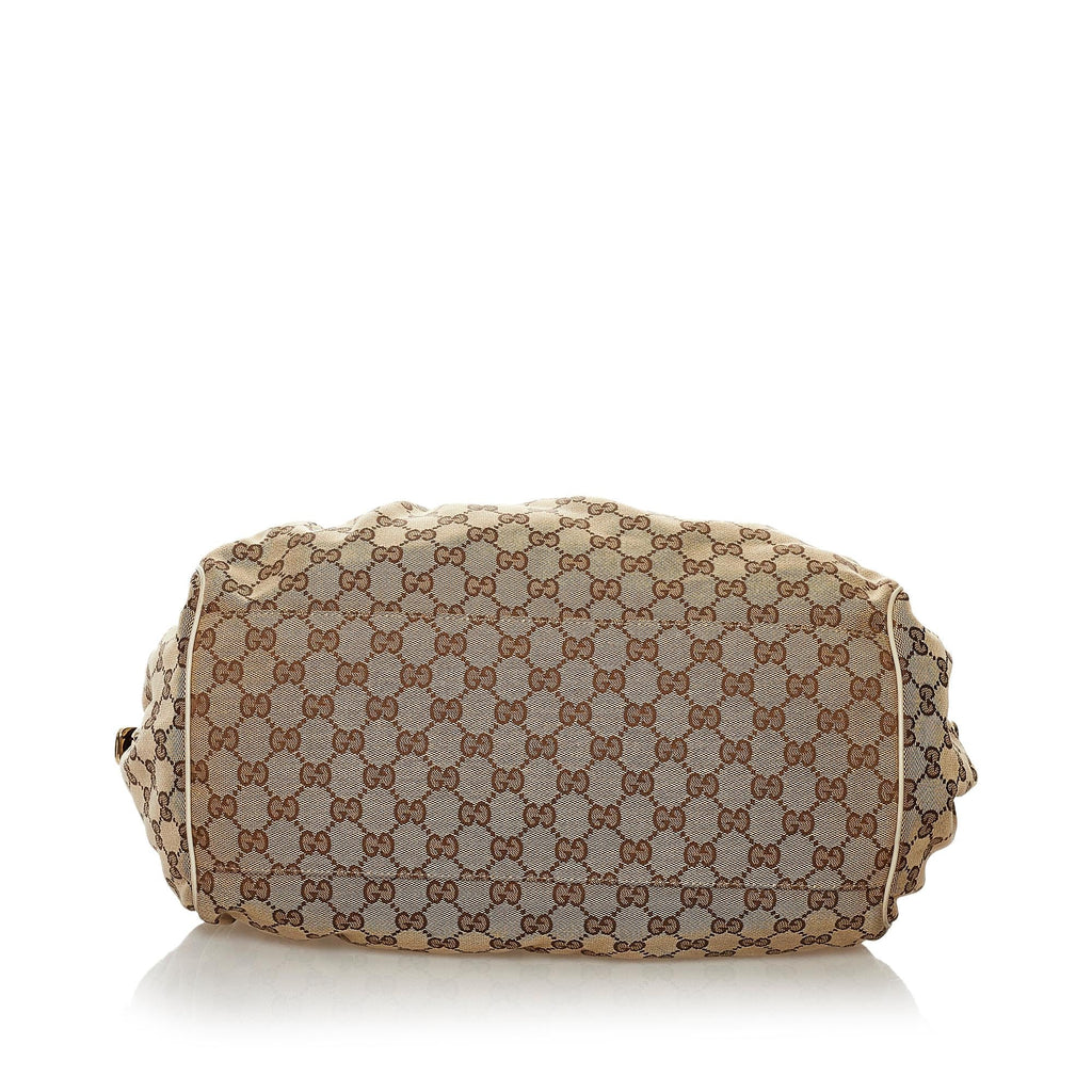 Gucci Gucci Canvas Sukey Satchel (SHG-32634)