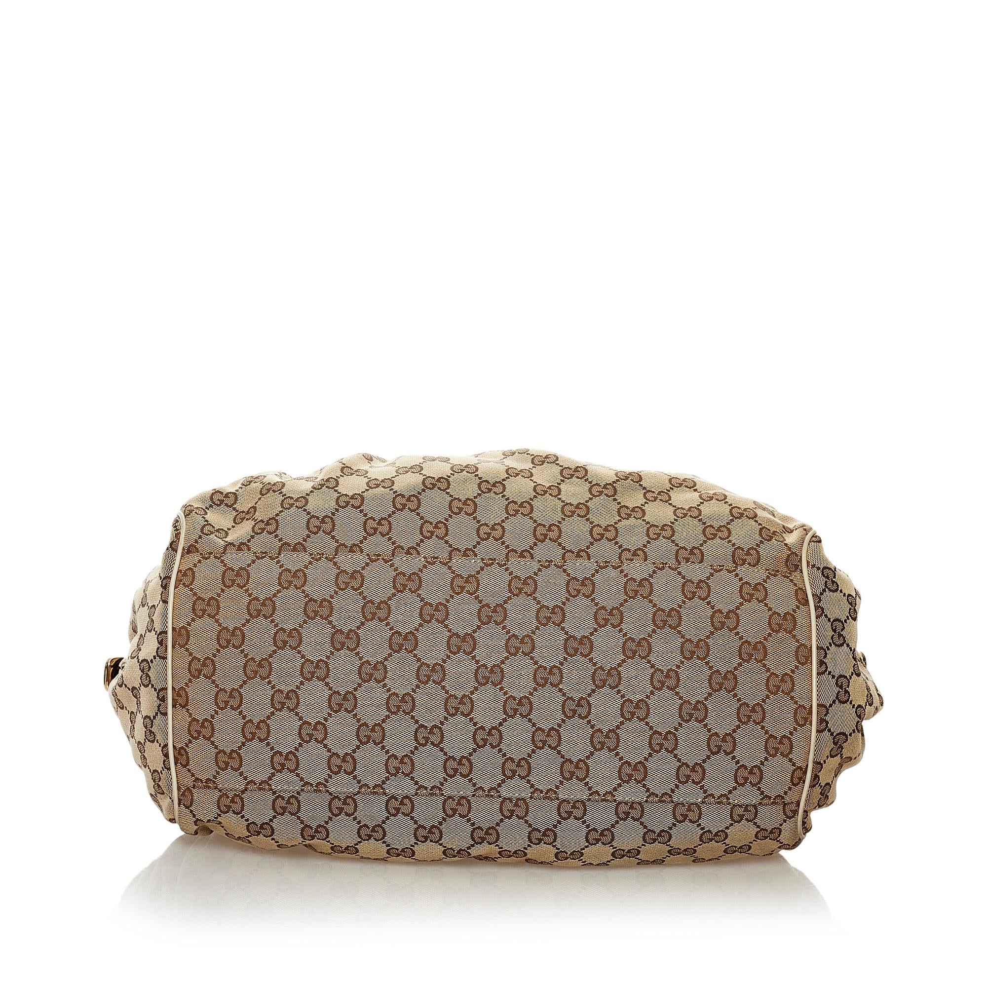 Gucci Gucci Canvas Sukey Satchel (SHG-32634)