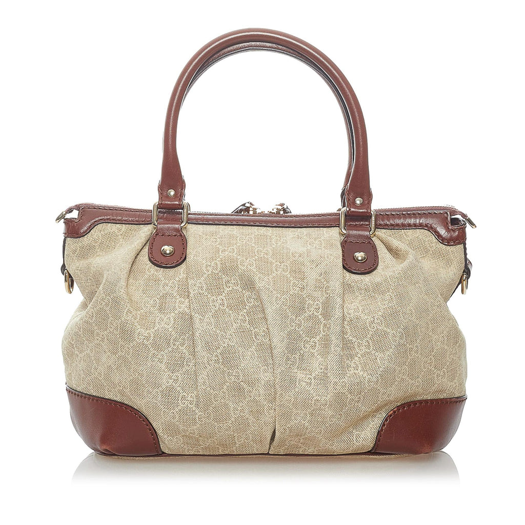 Gucci Gucci Canvas Sukey Satchel (SHG-32672)