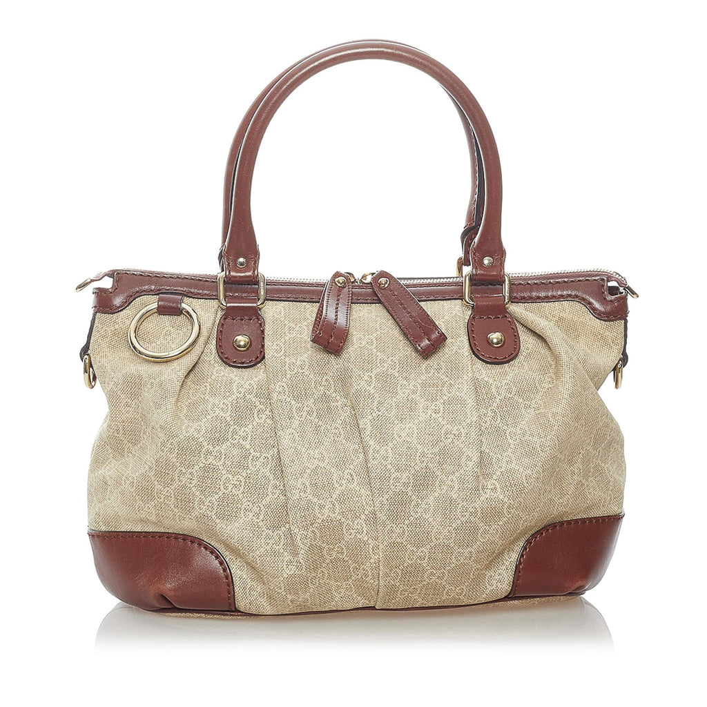 Gucci Gucci Canvas Sukey Satchel (SHG-32672)