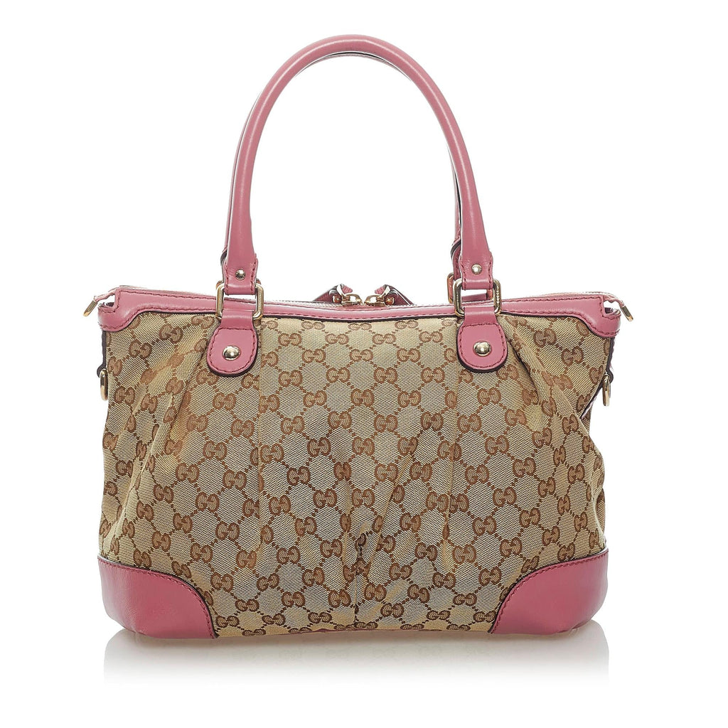 Gucci Gucci Canvas Sukey Satchel (SHG-33524)