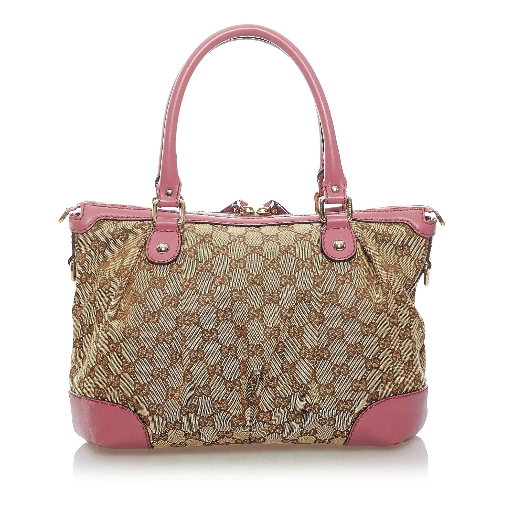 Gucci Gucci Canvas Sukey Satchel (SHG-33524)
