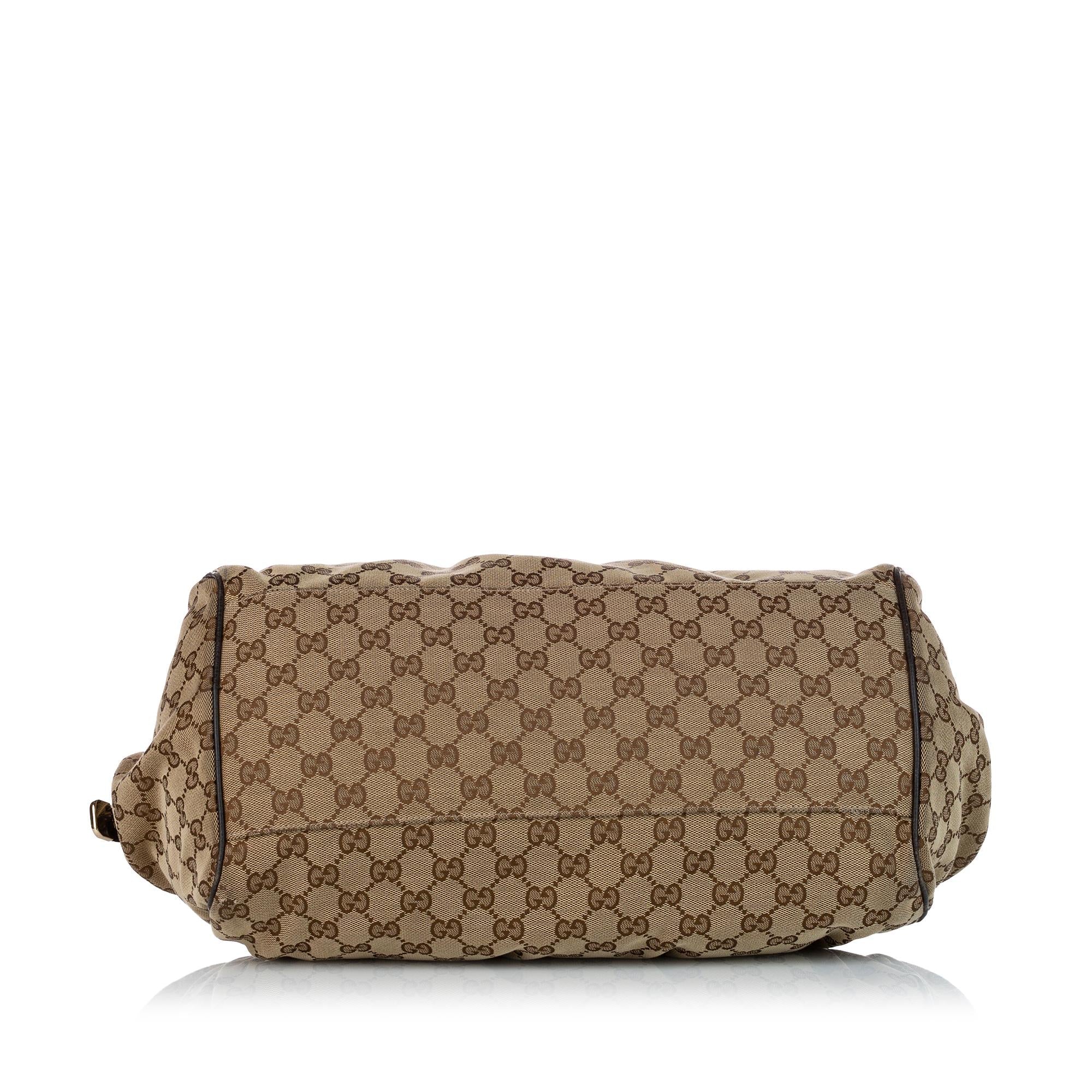 Gucci GG Canvas Sukey Satchel (SHG-34504)