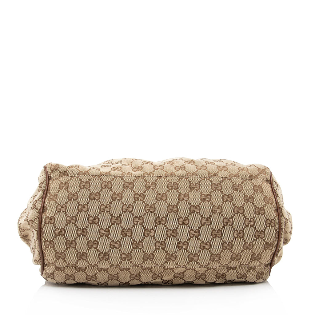 Gucci GG Canvas Sukey Satchel (SHF-LMfHFS)