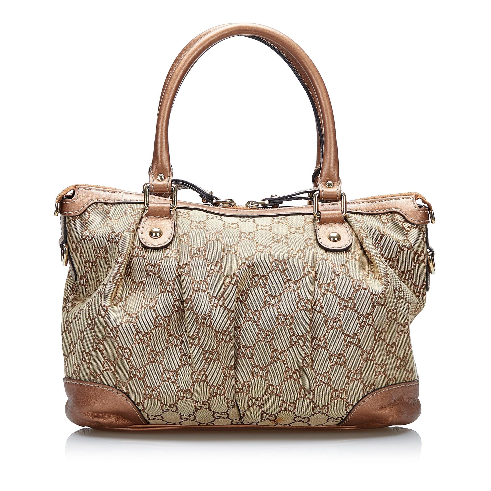 Gucci GG Canvas Sukey Satchel (SHG-tzQVlR)