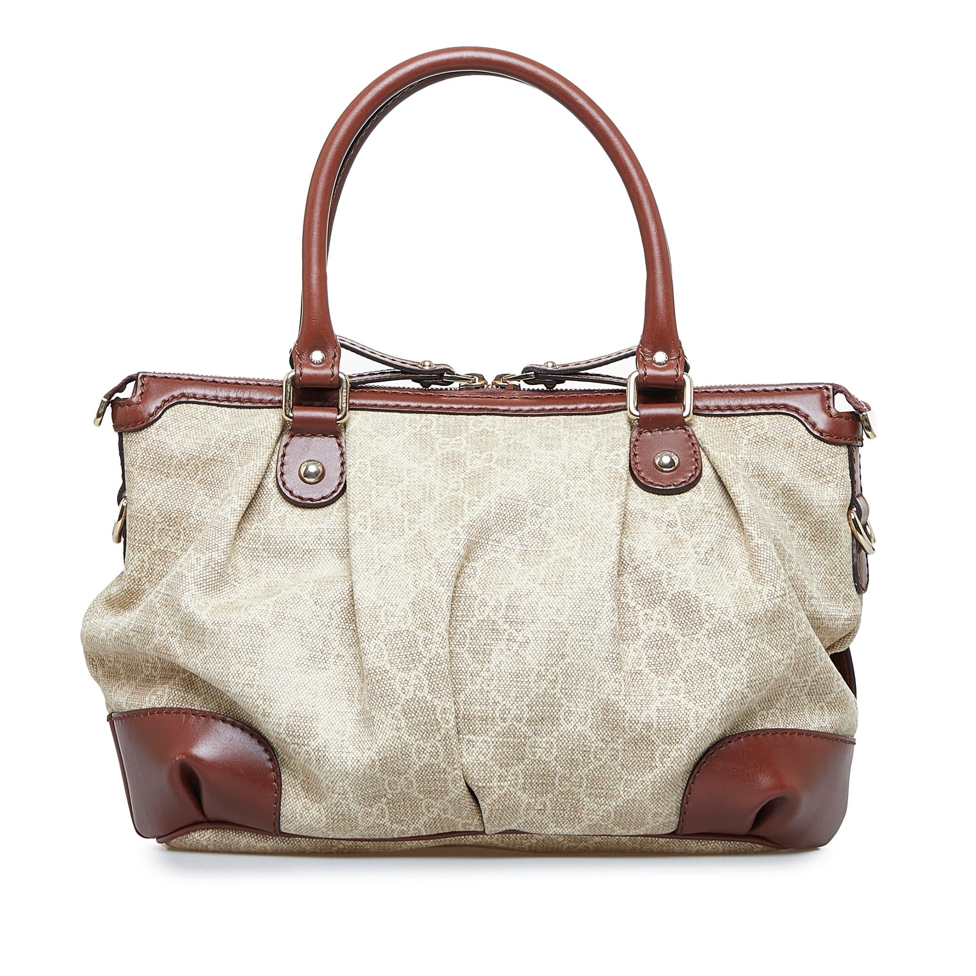 Gucci GG Canvas Sukey Satchel (SHG-M2Kzun)