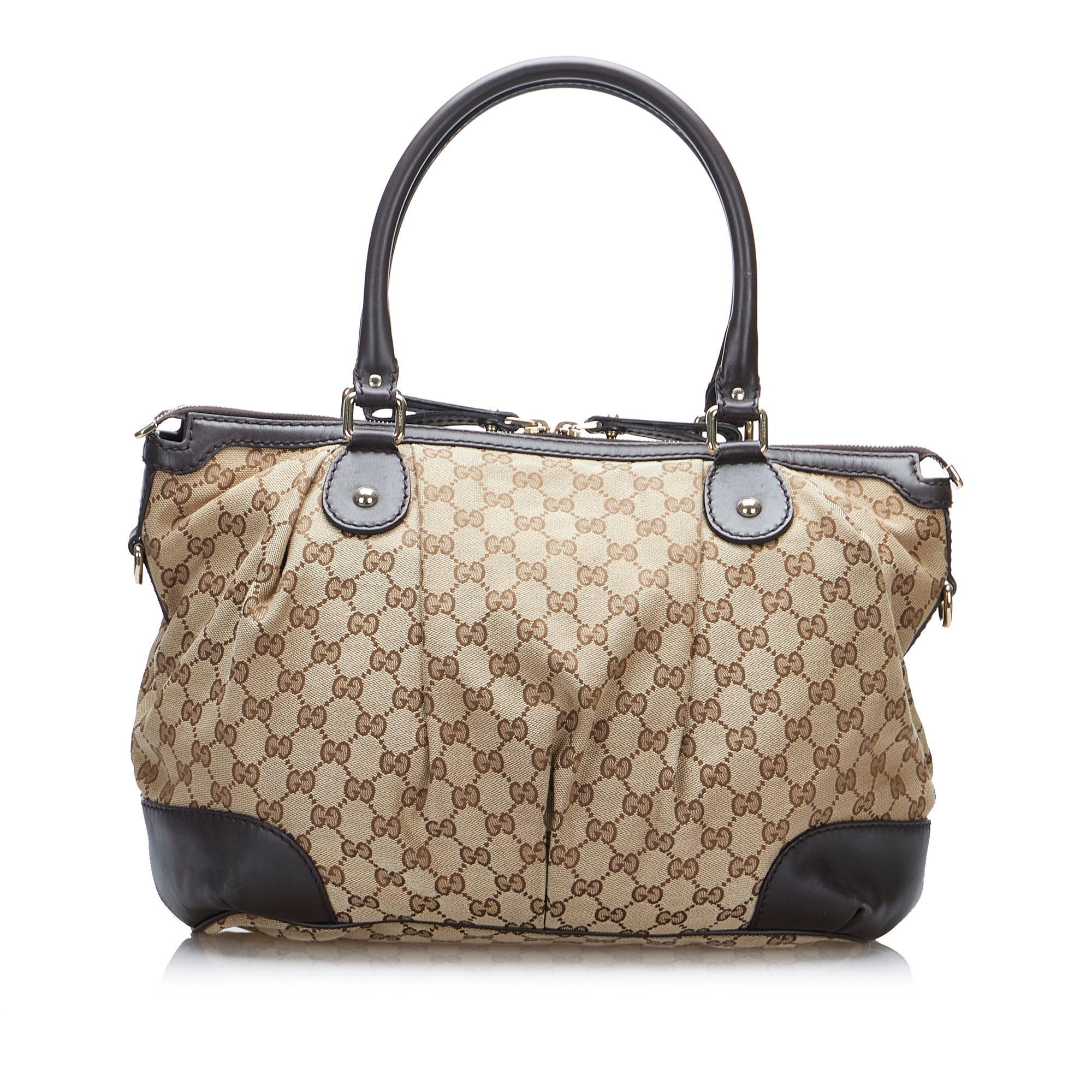 Gucci GG Canvas Sukey Satchel (SHG-nqGXYm)