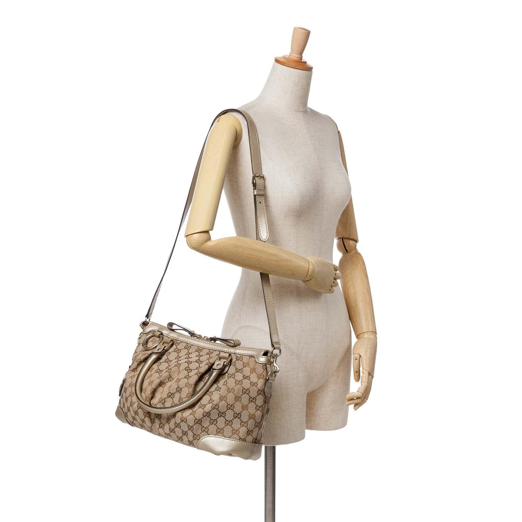 Gucci GG Canvas Sukey Satchel