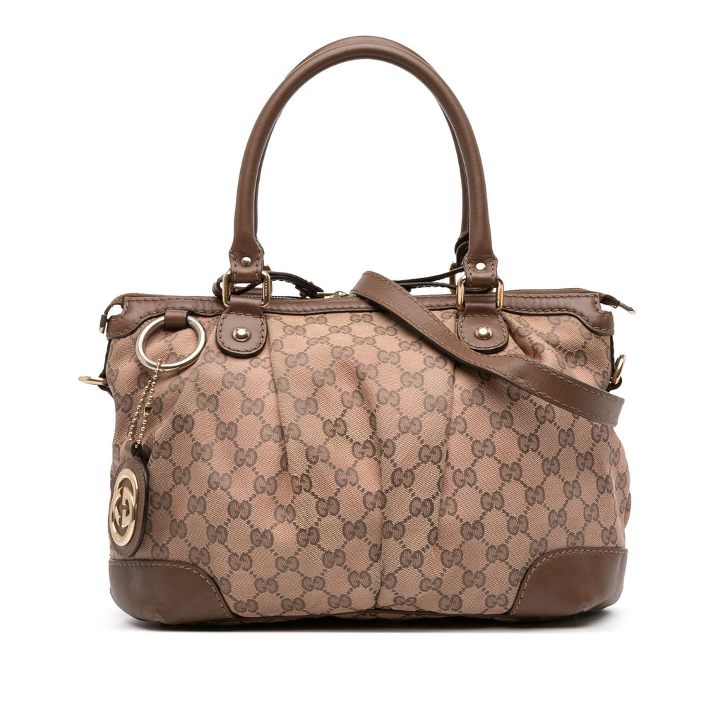 Gucci GG Canvas Sukey Satchel