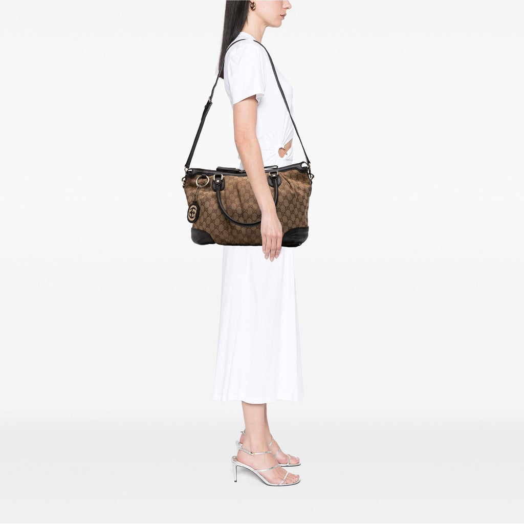 Gucci GG Canvas Sukey Satchel