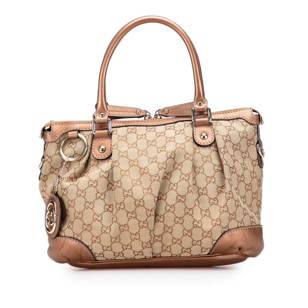 Gucci GG Canvas Sukey Satchel