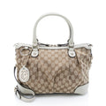 Gucci Gucci Canvas Sukey Top Handle Medium Satchel (SHF-18880)
