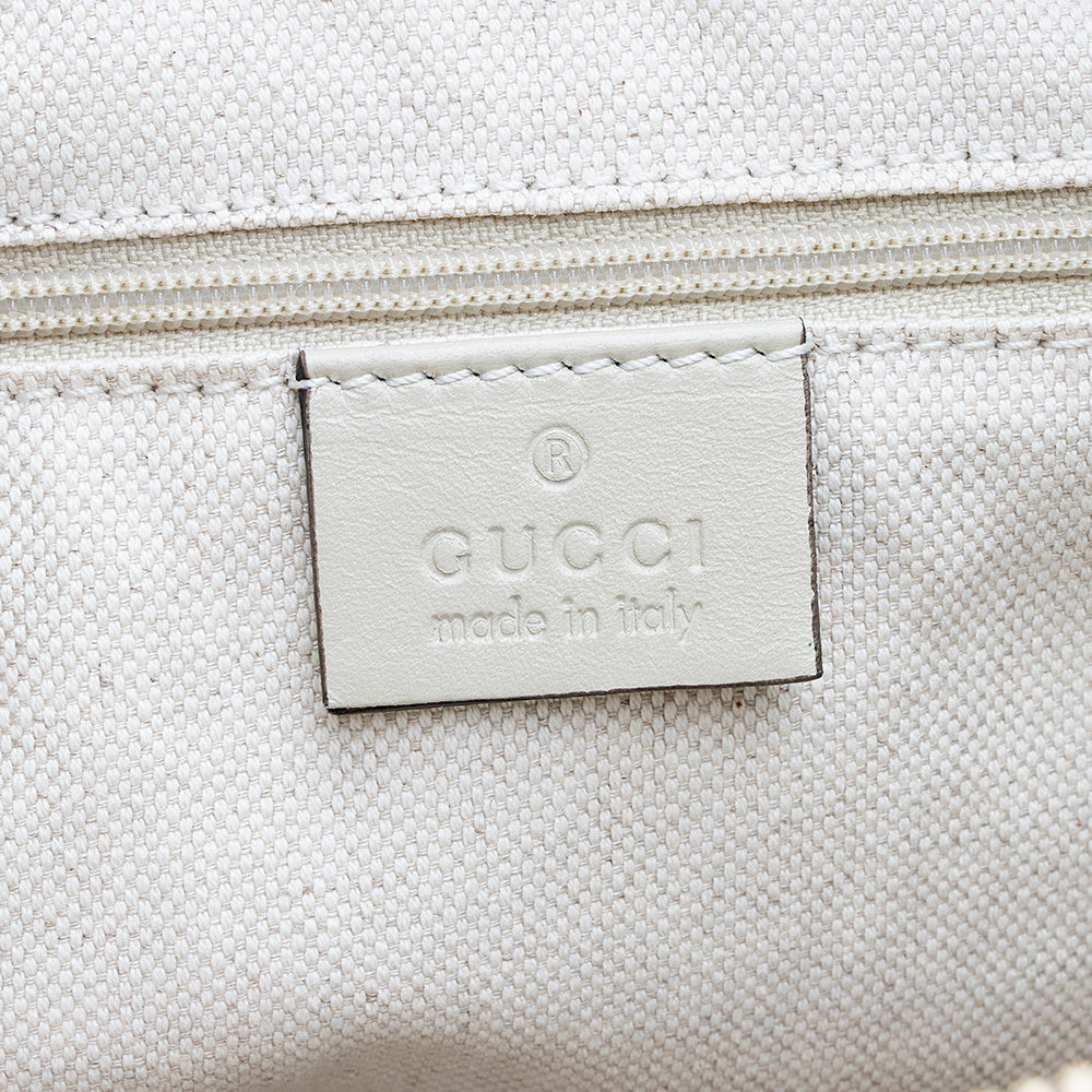 Gucci Gucci Canvas Sukey Top Handle Medium Satchel (SHF-18880)