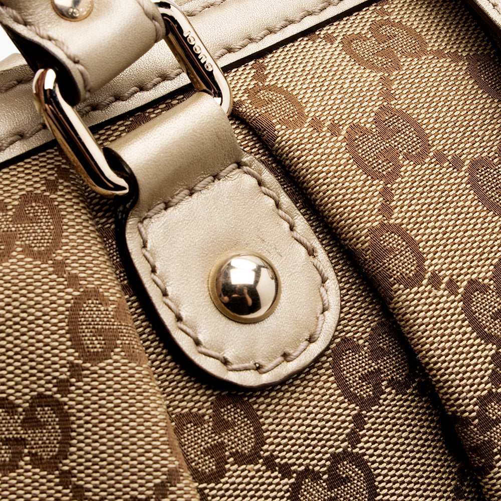 Gucci Gucci Canvas Sukey Top Handle Medium Satchel (SHF-20029)