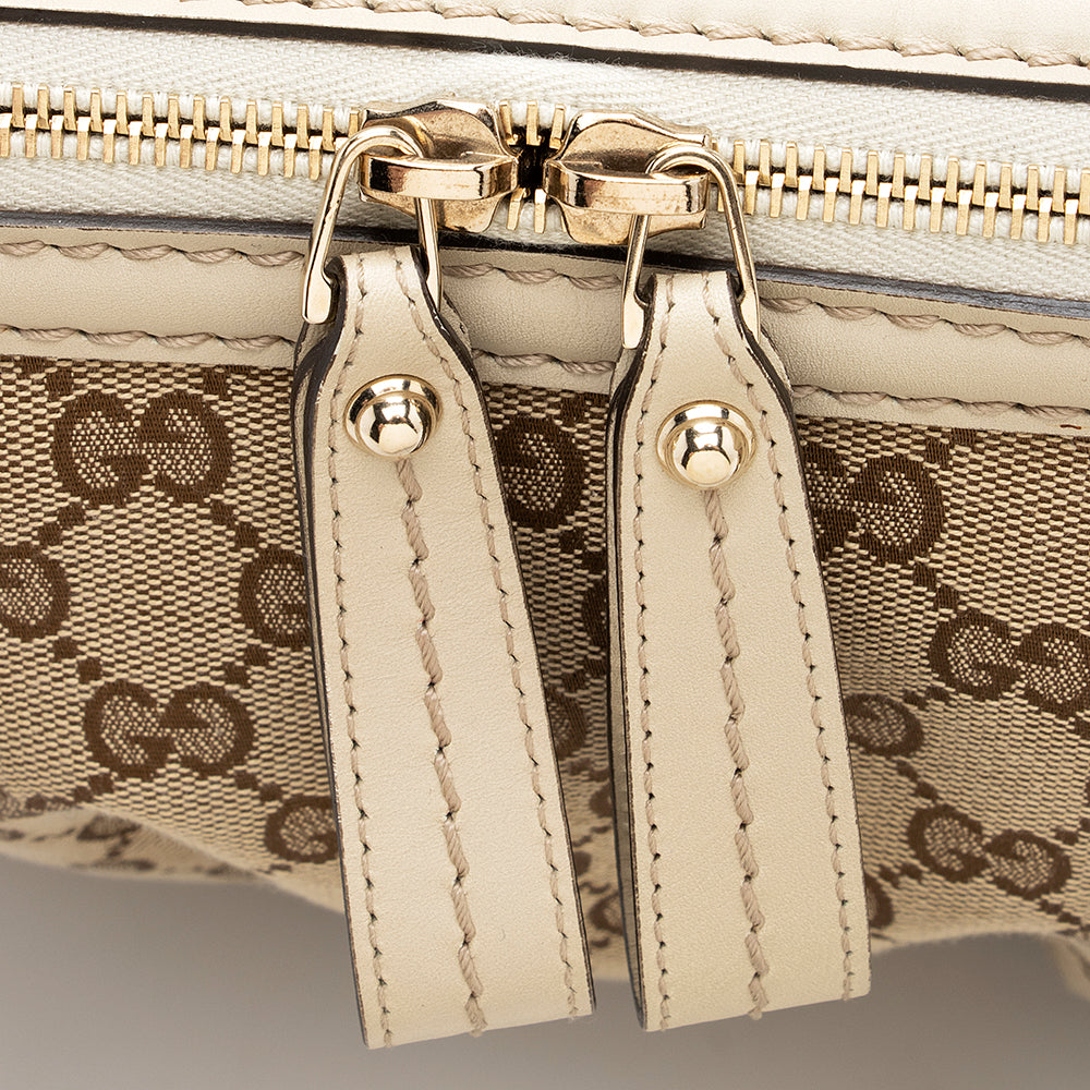 Gucci Gucci Canvas Sukey Top Handle Medium Satchel (SHF-20030)