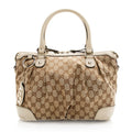 Gucci Gucci Canvas Sukey Top Handle Medium Satchel (SHF-20030)