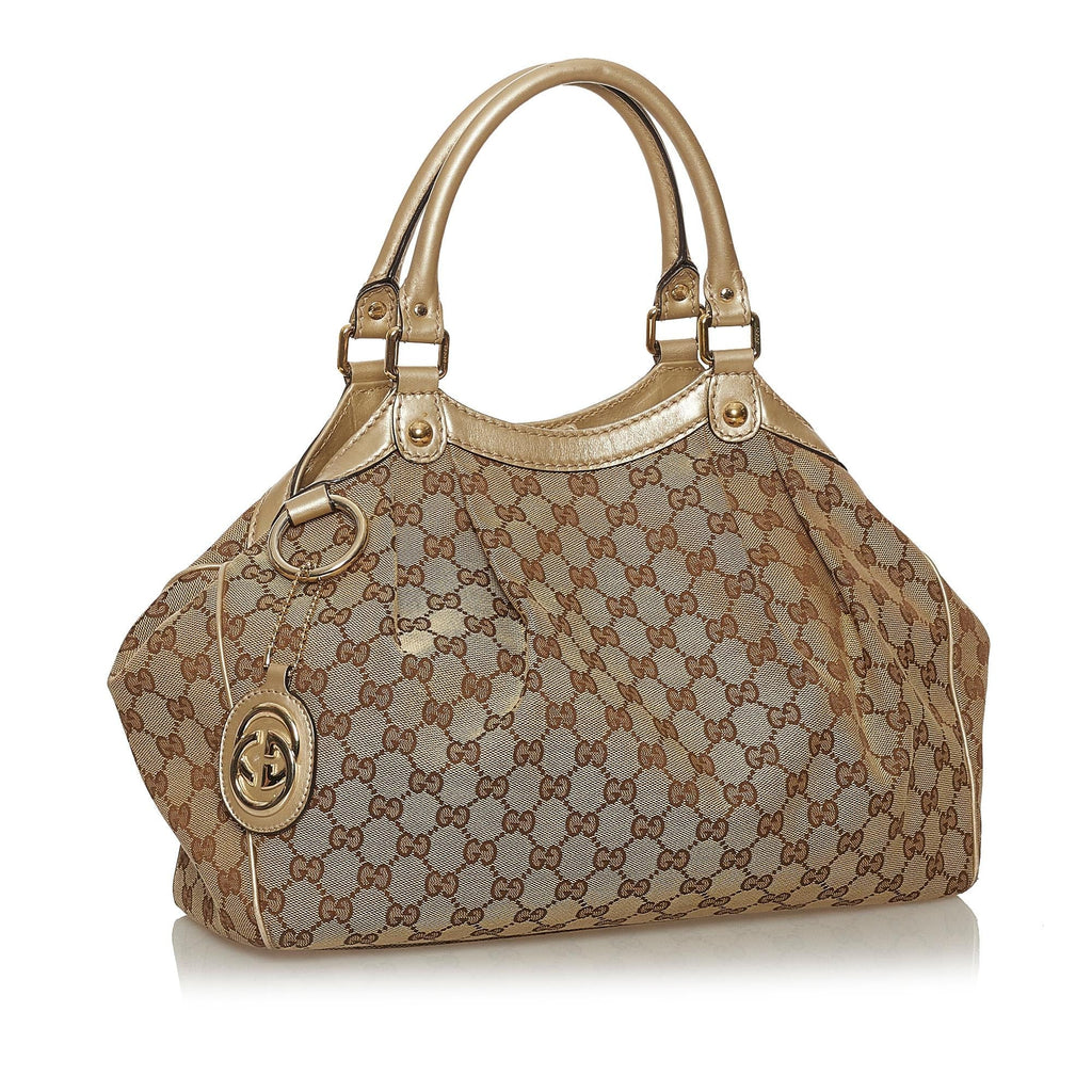 Gucci GG Canvas Sukey Tote Bag (SHG-29286)