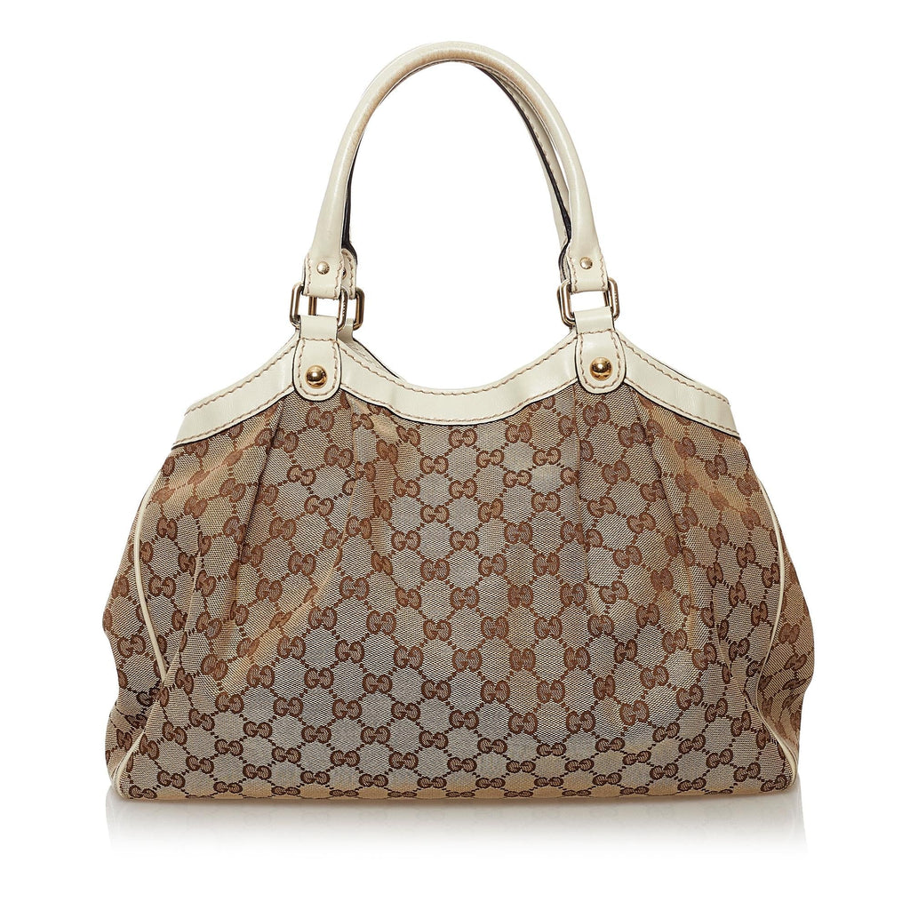 Gucci GG Canvas Sukey Tote Bag (SHG-31571)