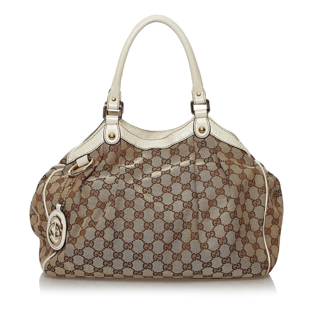 Gucci GG Canvas Sukey Tote Bag (SHG-32571)