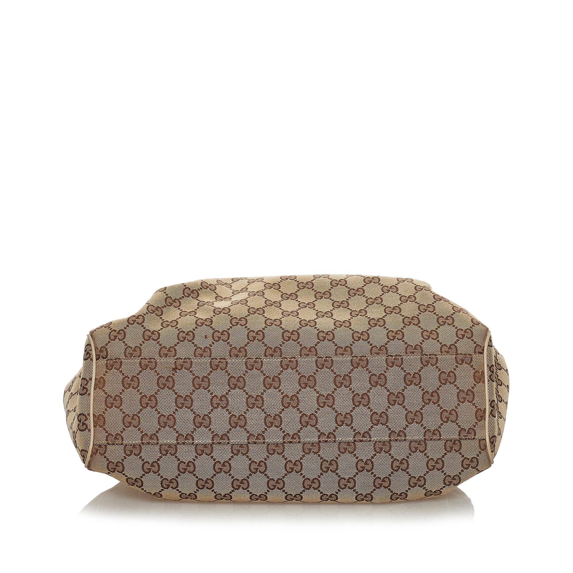 Gucci GG Canvas Sukey Tote Bag (SHG-33465)