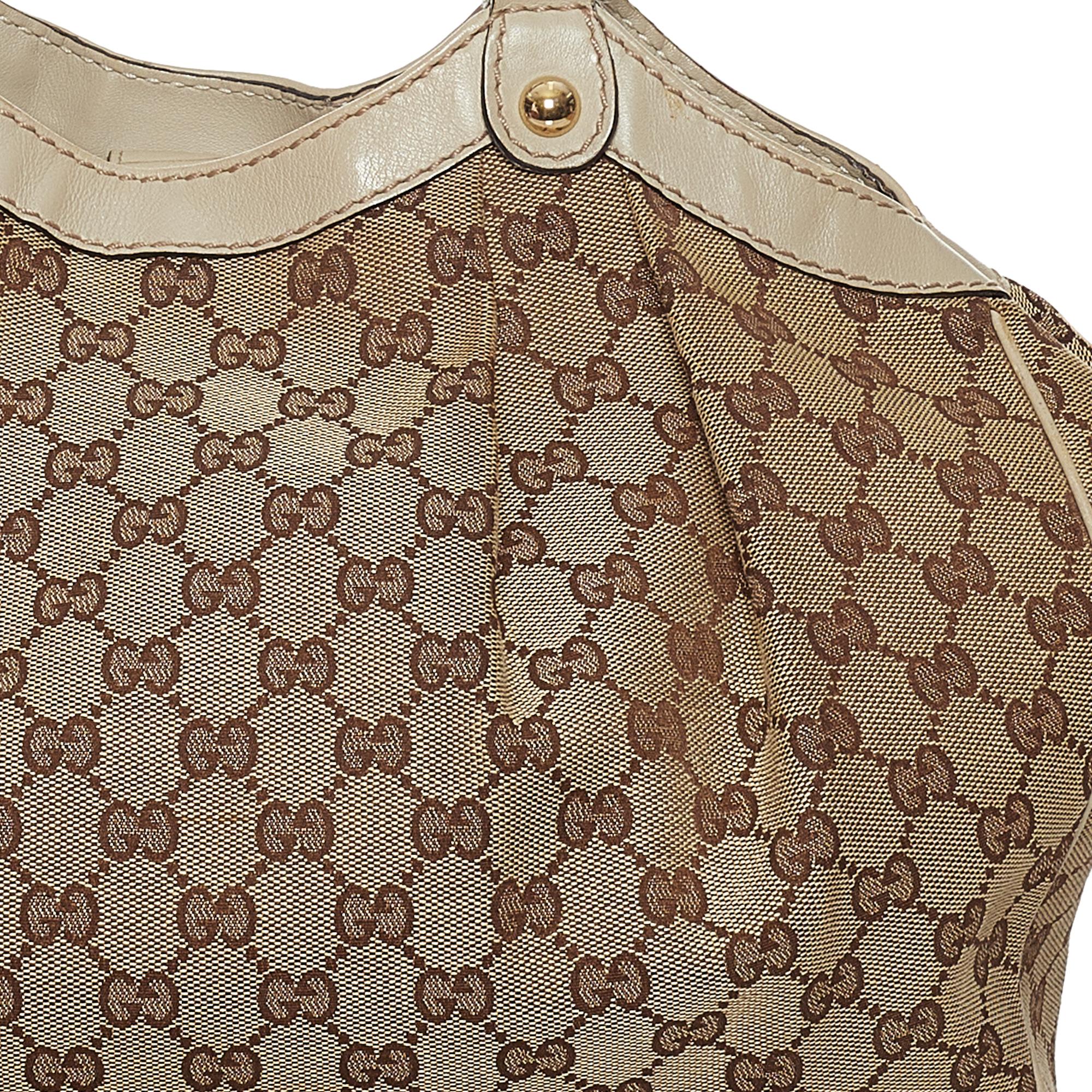 Gucci GG Canvas Sukey Tote Bag (SHG-33465)