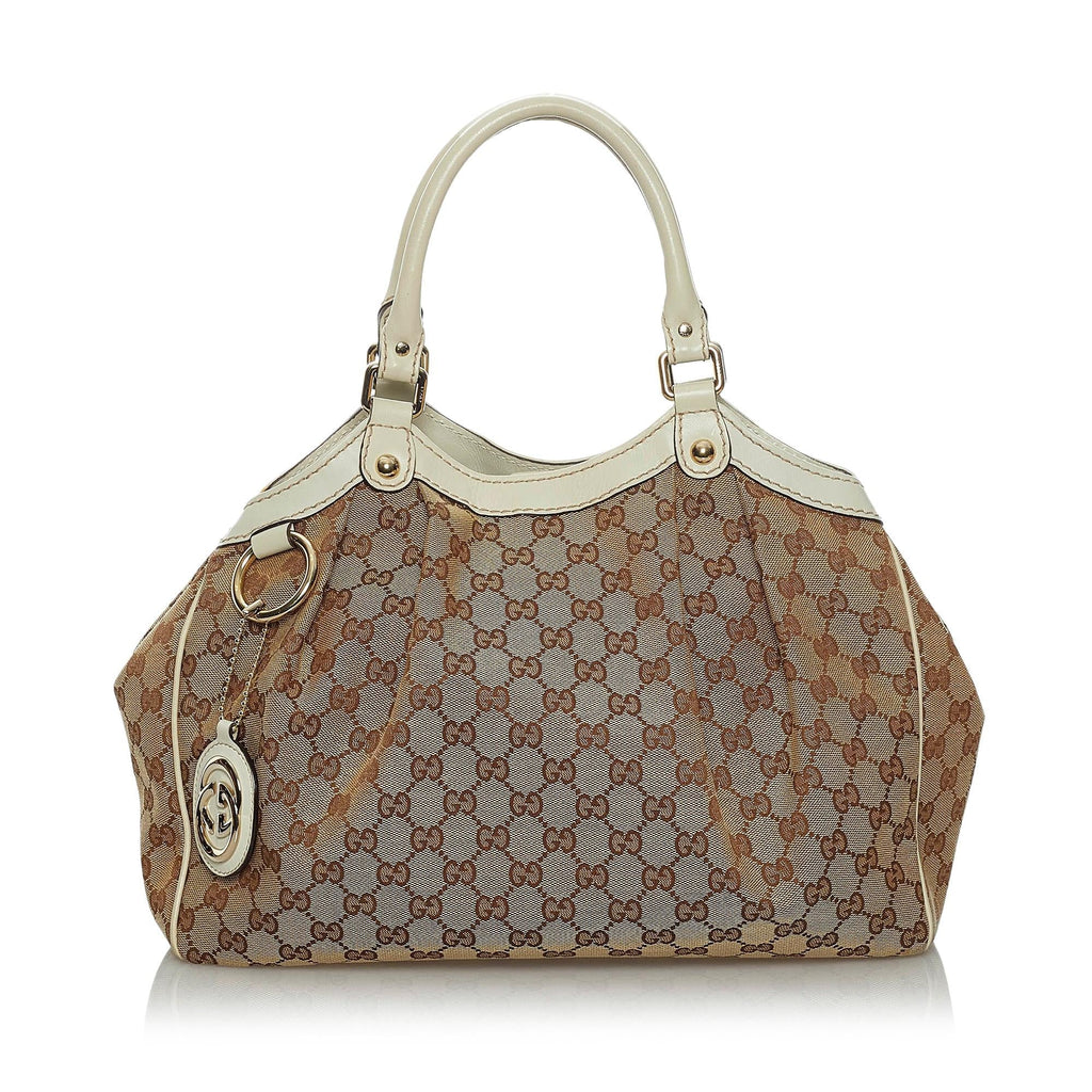 Gucci GG Canvas Sukey Tote Bag (SHG-33951)