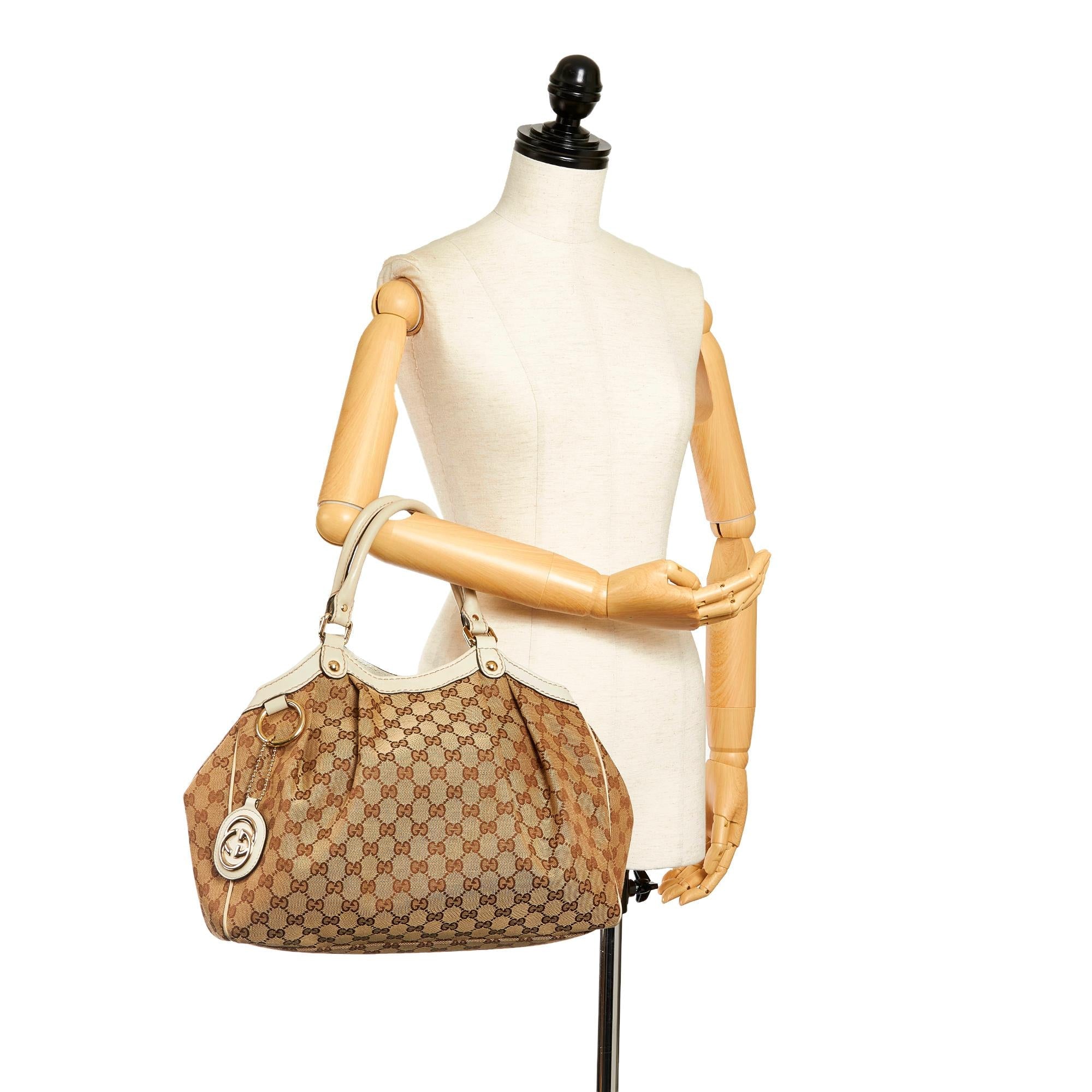 Gucci GG Canvas Sukey Tote Bag (SHG-33951)