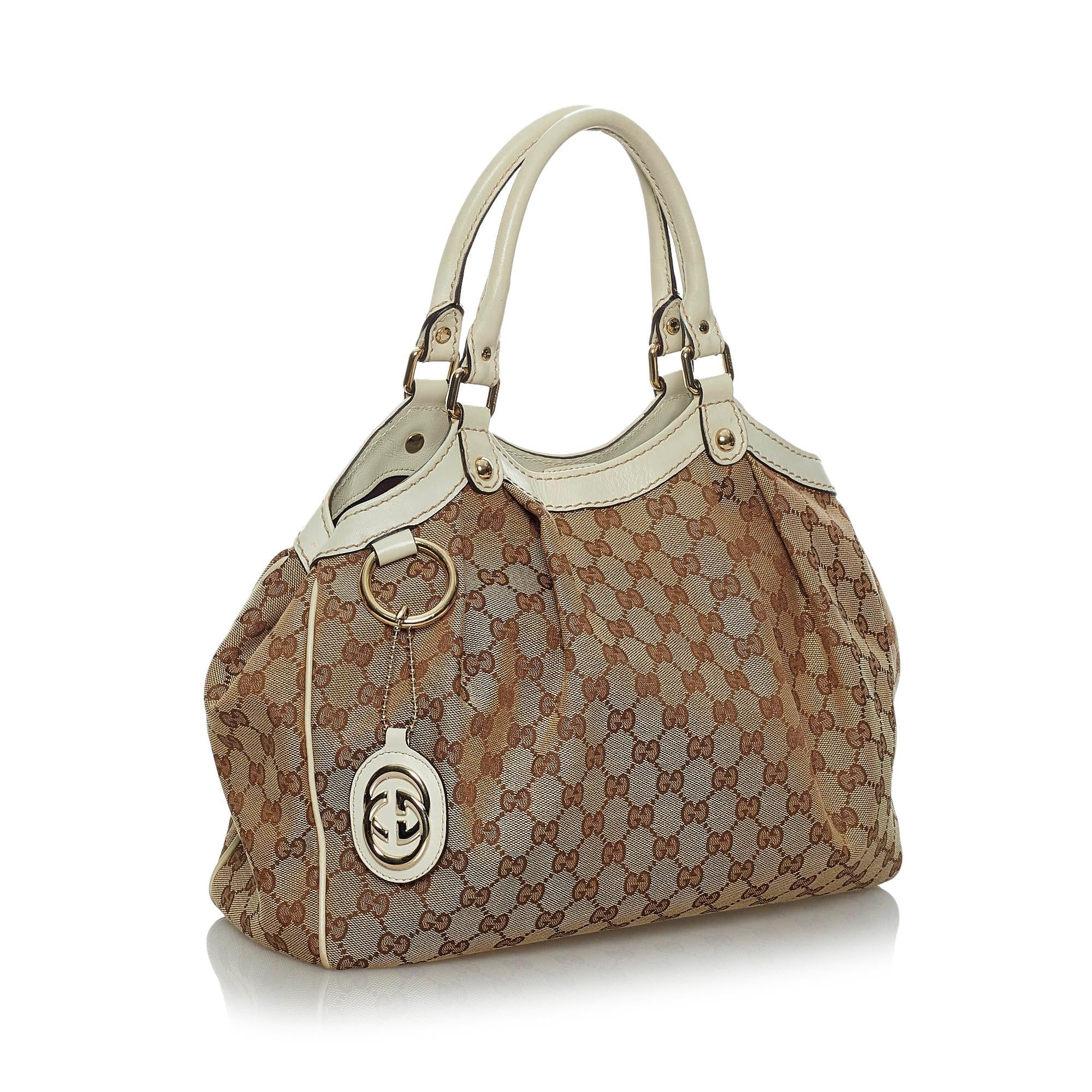 Gucci GG Canvas Sukey Tote Bag (SHG-33951)