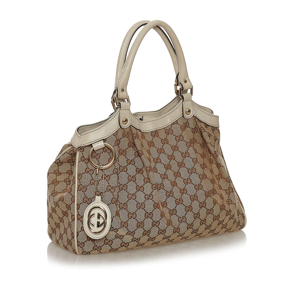 Gucci GG Canvas Sukey Tote Bag (SHG-34077)