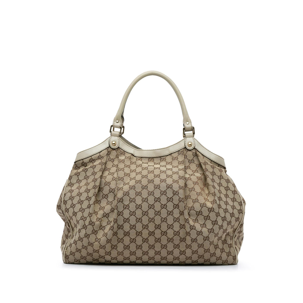 Gucci GG Canvas Sukey Tote (SHG-7pSVx4)