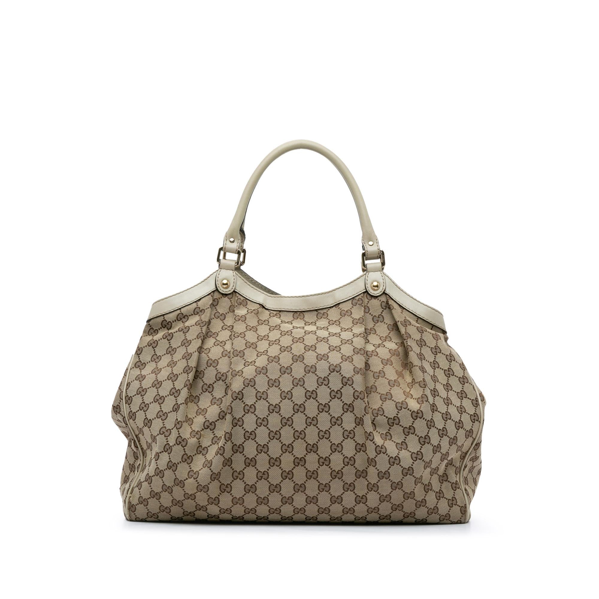 Gucci GG Canvas Sukey Tote (SHG-7pSVx4)