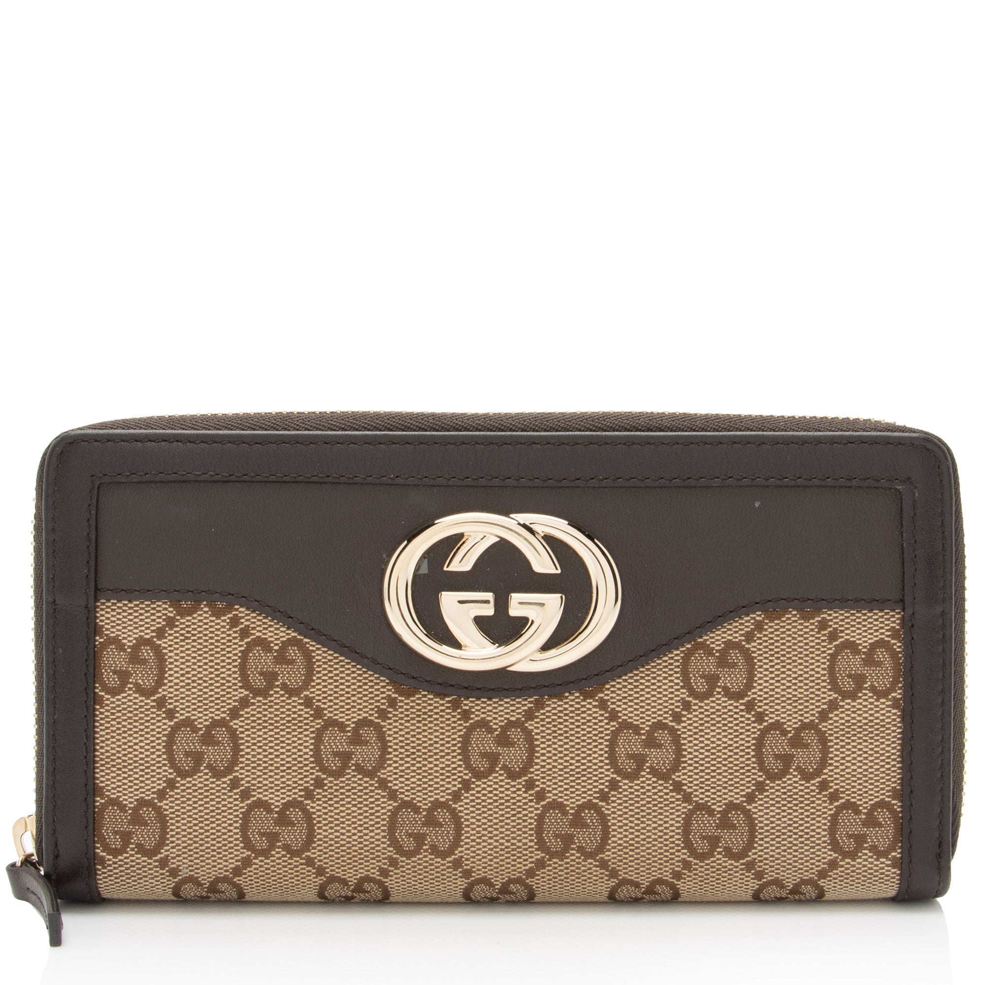 Gucci GG Canvas Sukey Zip Around Wallet (SHF-00zerW)