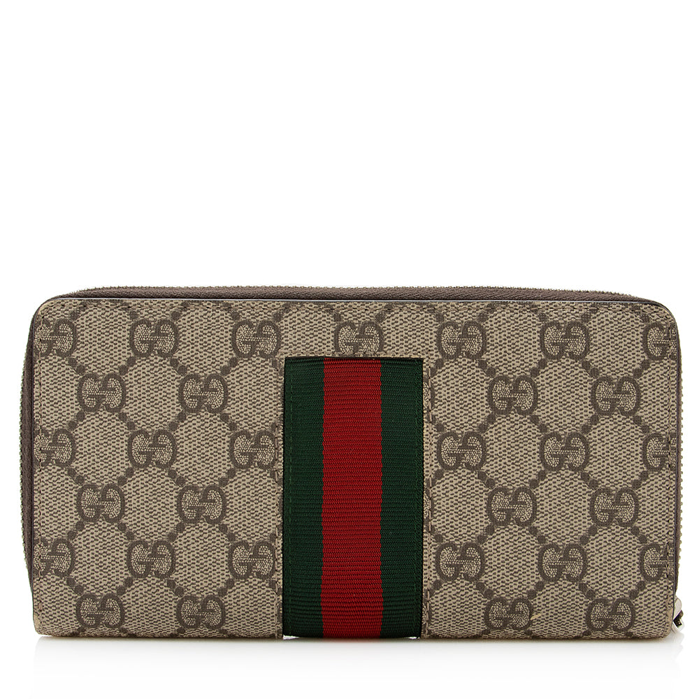 Gucci Gucci Canvas Supreme Long Wallet (SHF-20787)