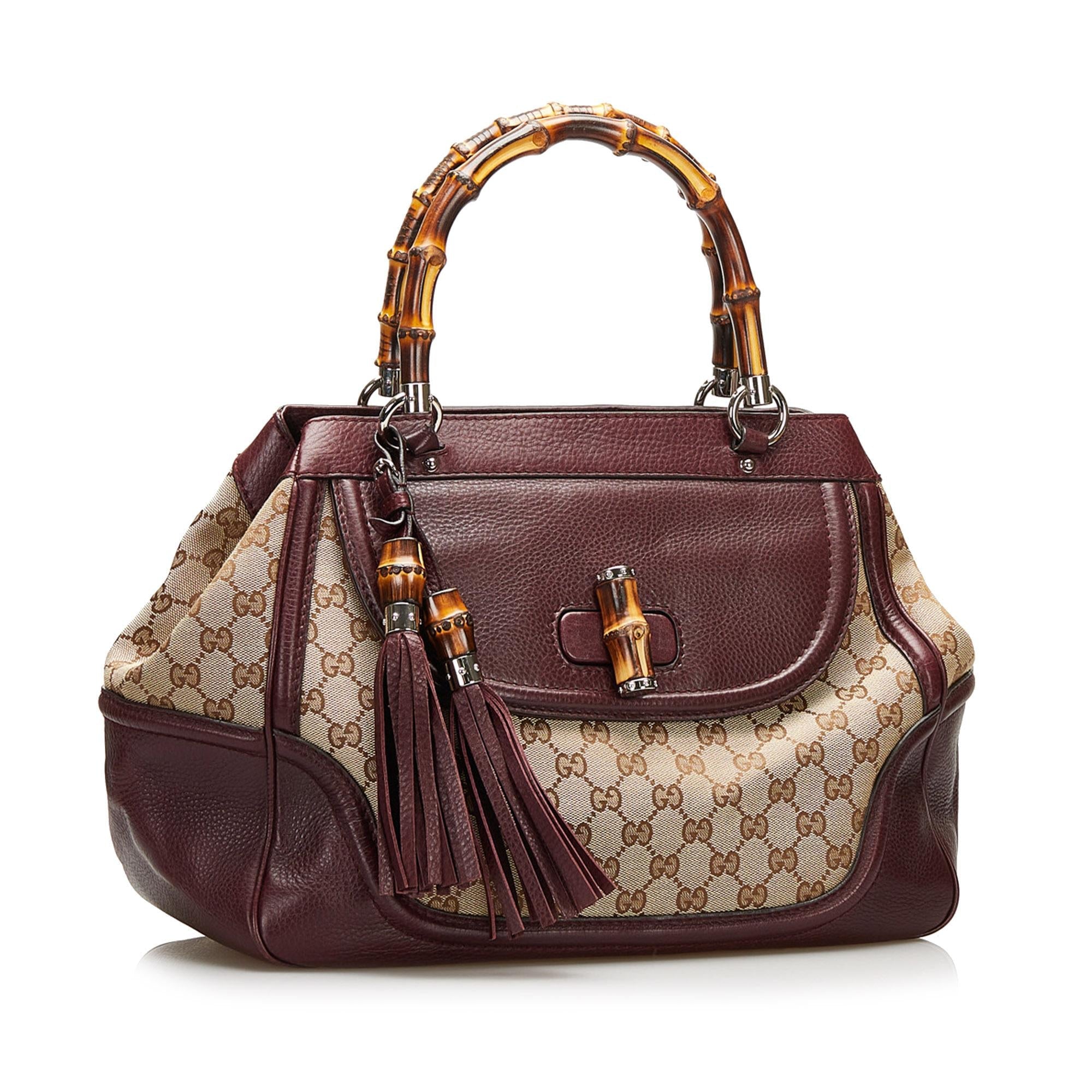 Gucci GG Canvas Tassel Bamboo (SHG-35227)