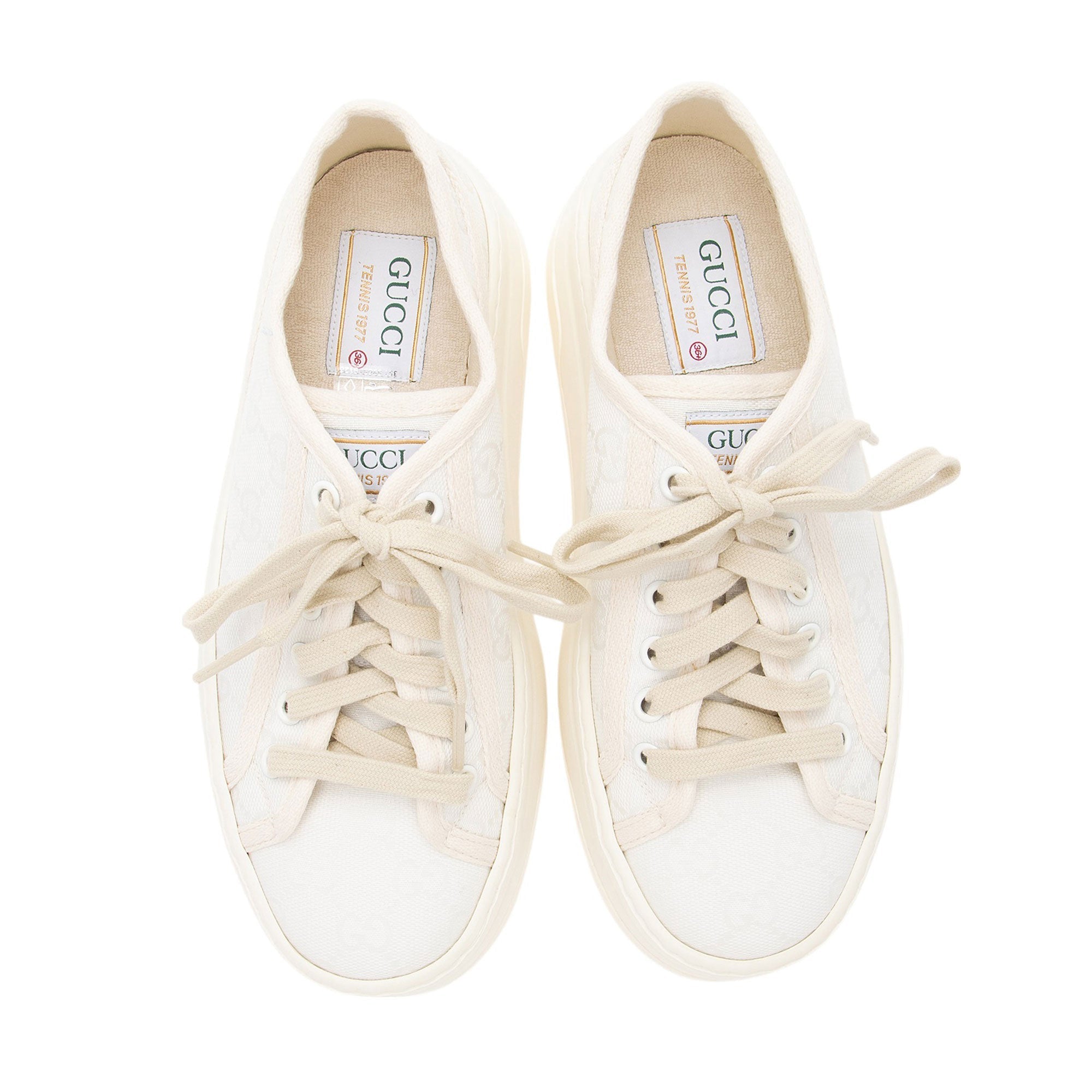 Gucci GG Canvas TLBnis 1977 Platform Sneakers - Size 6.5 / 36.5