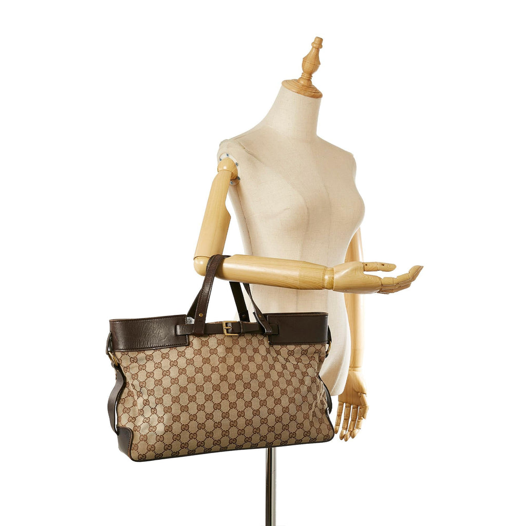 Gucci Gucci Canvas Tote Bag (SHG-23283)