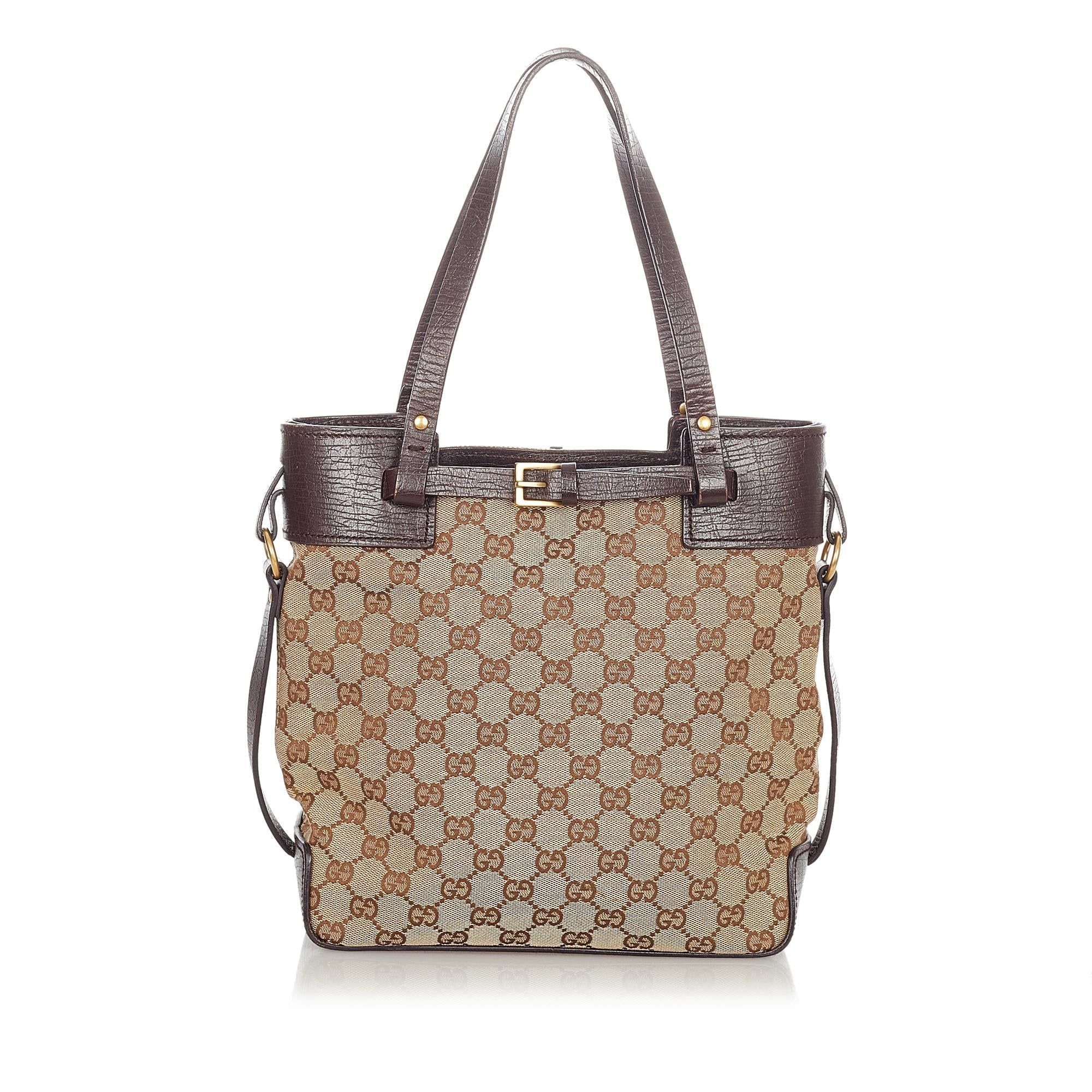 Gucci GG Canvas Tote Bag (SHG-23494)